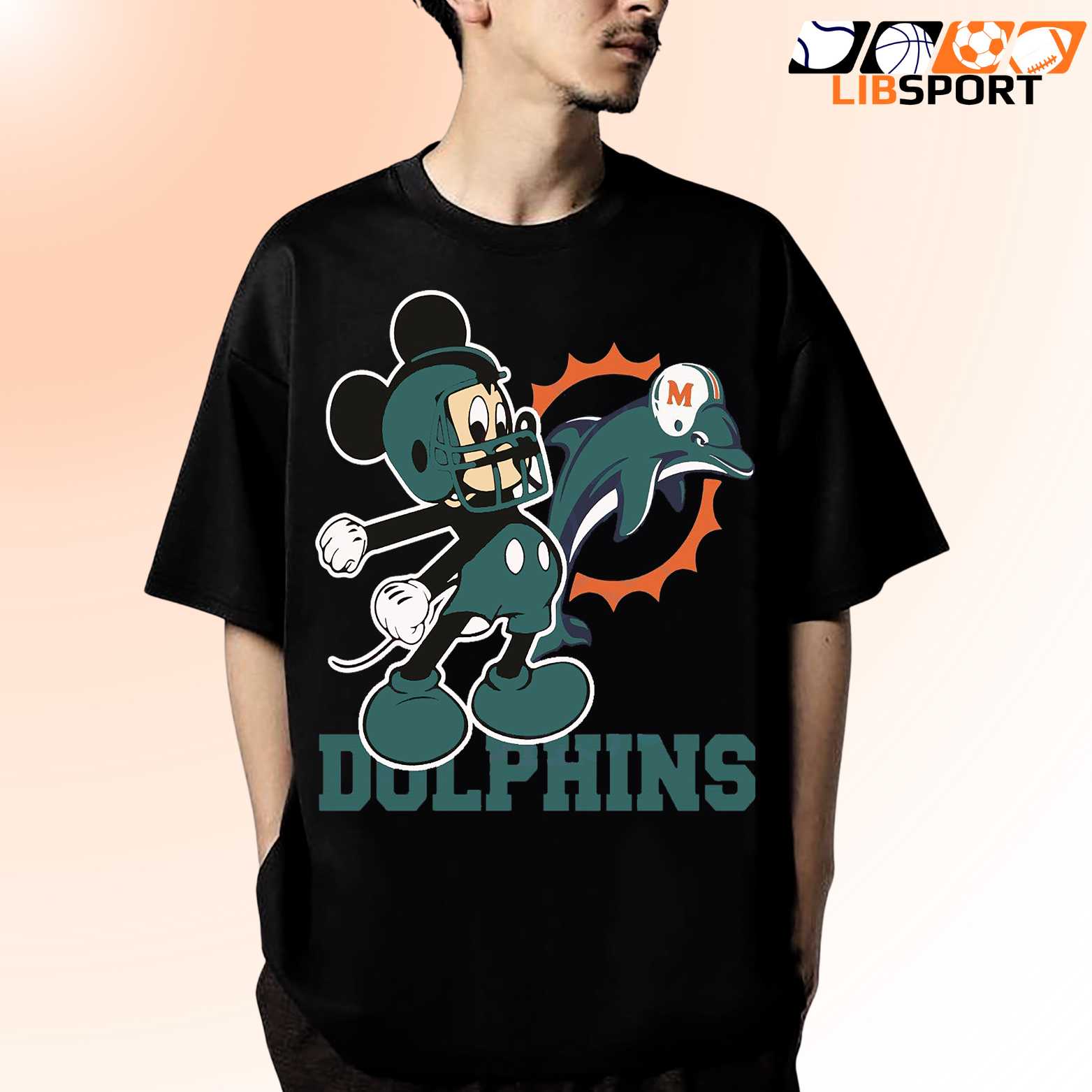 Miami Dolphins Mickey T-Shirt, Disney Tee, Unisex T-Shirt
